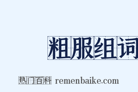 亂頭粗服组词是什么意思的图片